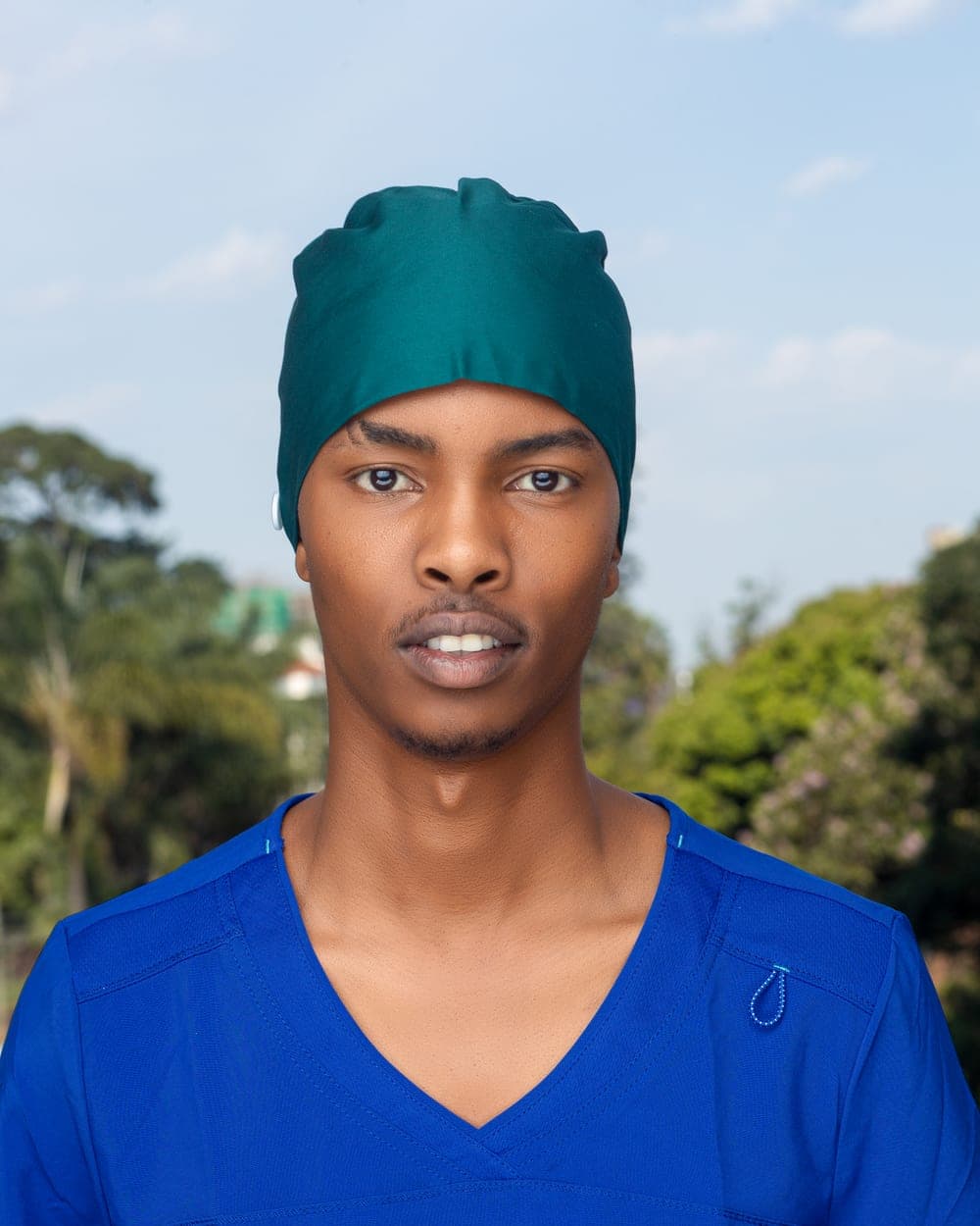 Plain Tie-Back Scrub Cap