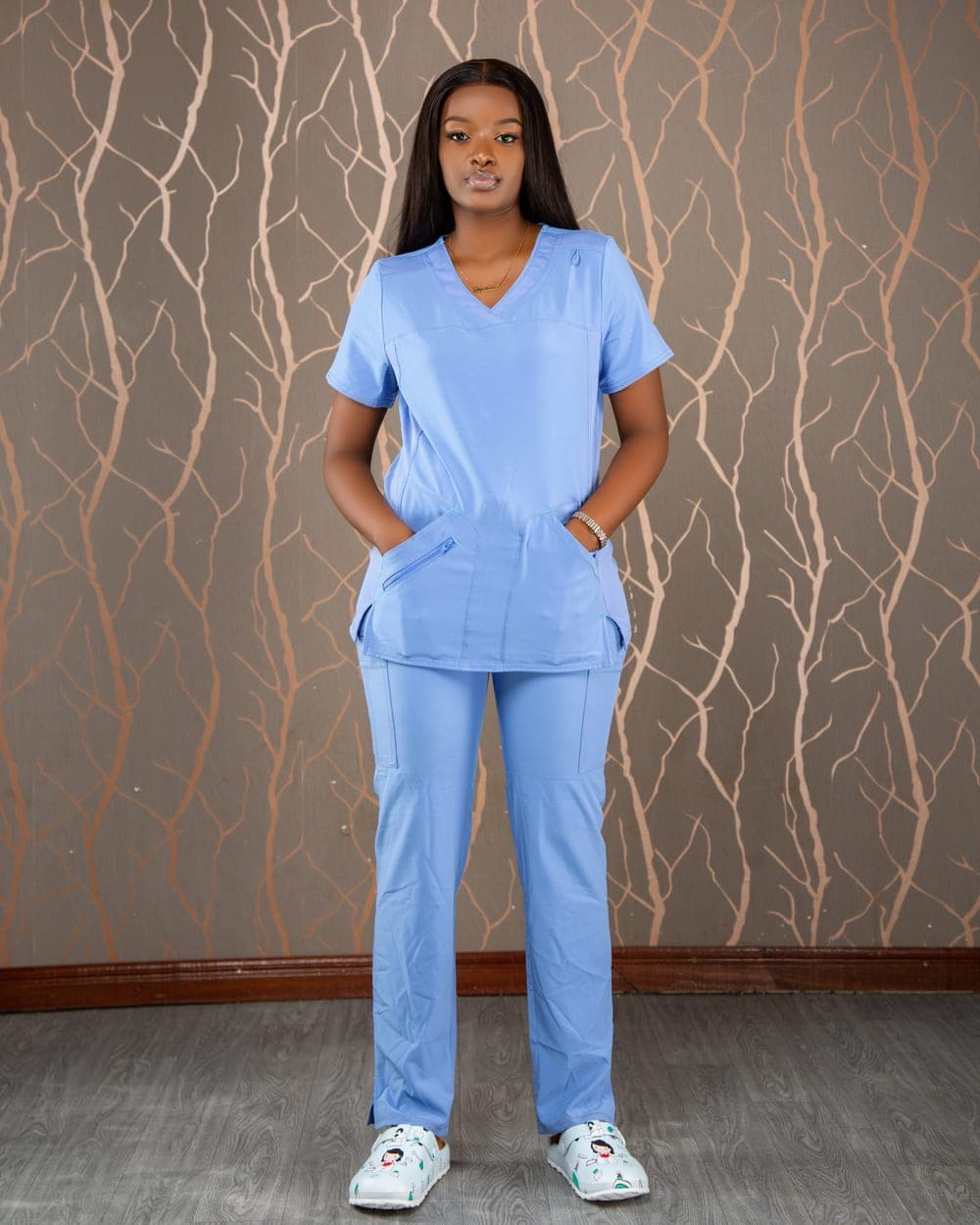Ceil Blue Scrub Set