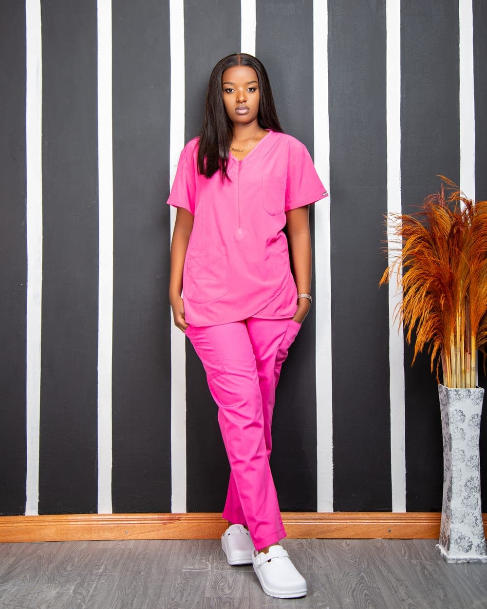 Hot Pink Scrub Set