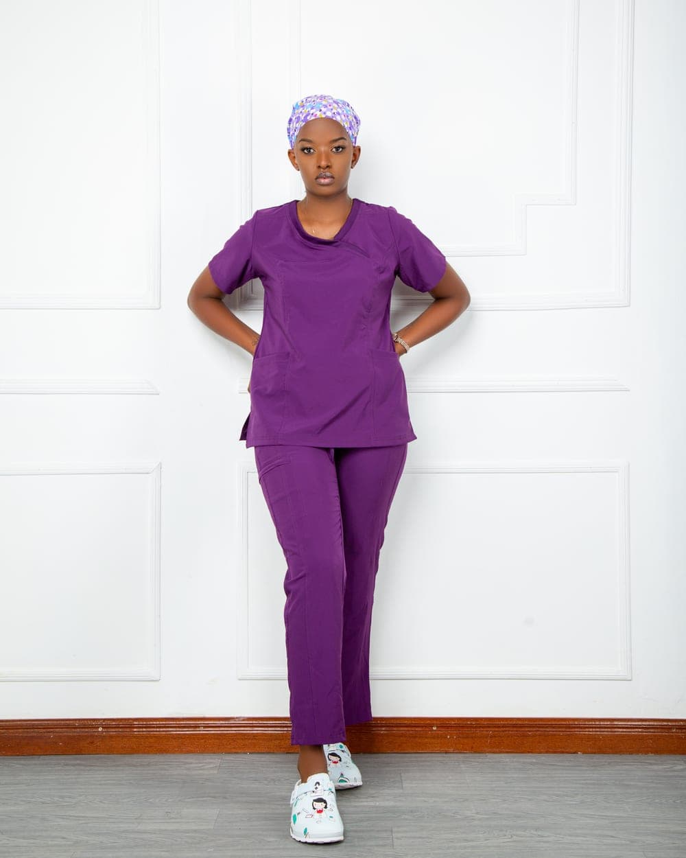 Purple Scrub Set