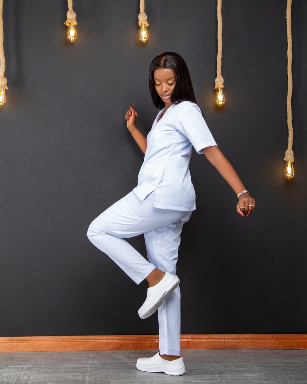 Classic White Scrub Set